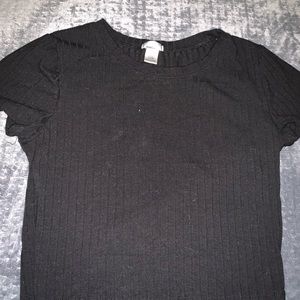 Bozzolo black cropped tee